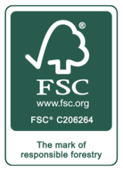 FSC certified, the mark of responsible forestry
