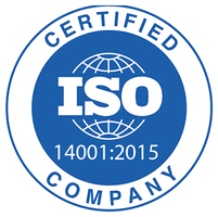 ISO 14001:2015 certified company